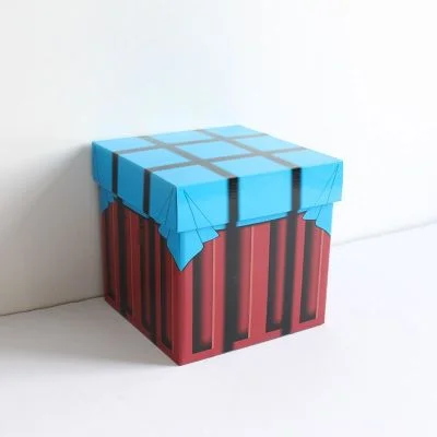 手工制作绝地求生空投箱攻略：纸皮立方体+喷漆装饰教程